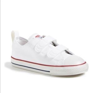 Converse All Star White Faux Leather Sneaker